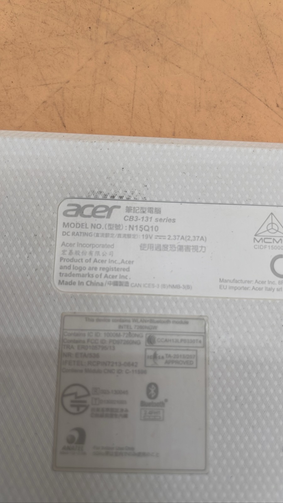 Acer Chromebook C720 ZHN & CB3-131 N15Q10 Intel Laptop Bundle Lot of 4