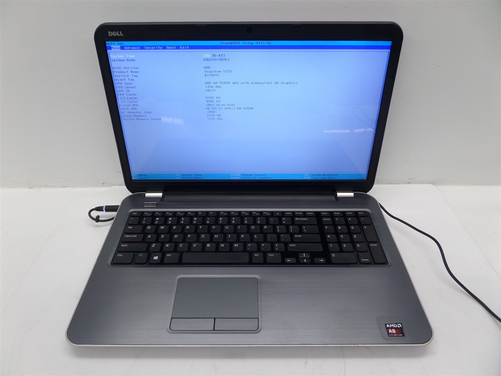 Dell Inspiron 5735 17″ Laptop w/ AMD A8-5545M APU 1.7GHz 8GB RAM – No HDD