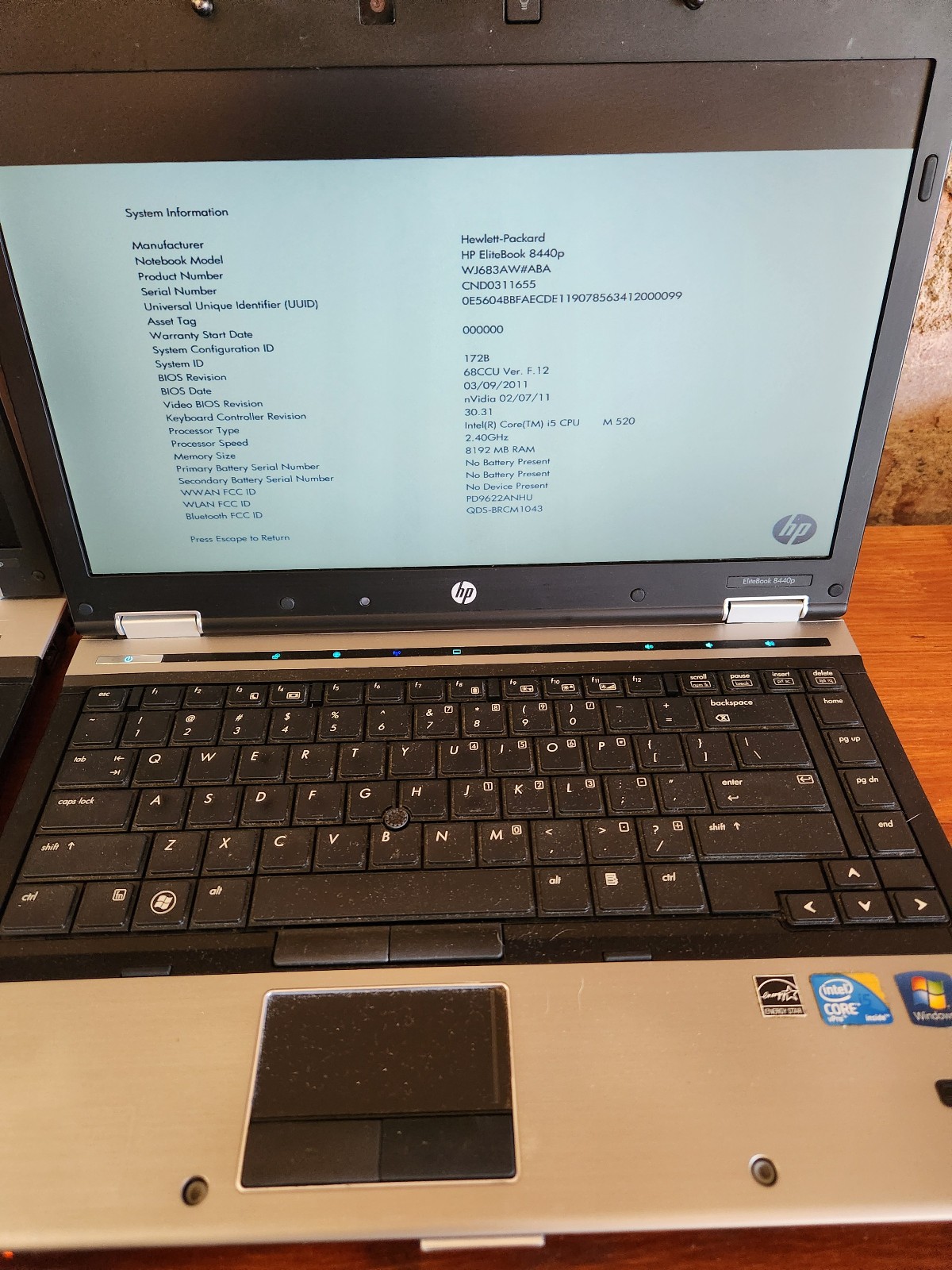 Mixed Lot of 8 HP EliteBooks 8730w 6930p 8440p 8470p See Description