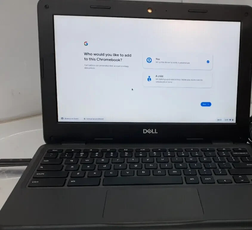 Dell Chromebook 3100 11.6″ Celeron N4000 1.1GHz, 4GB RAM, 16GB eMMC, P29T001