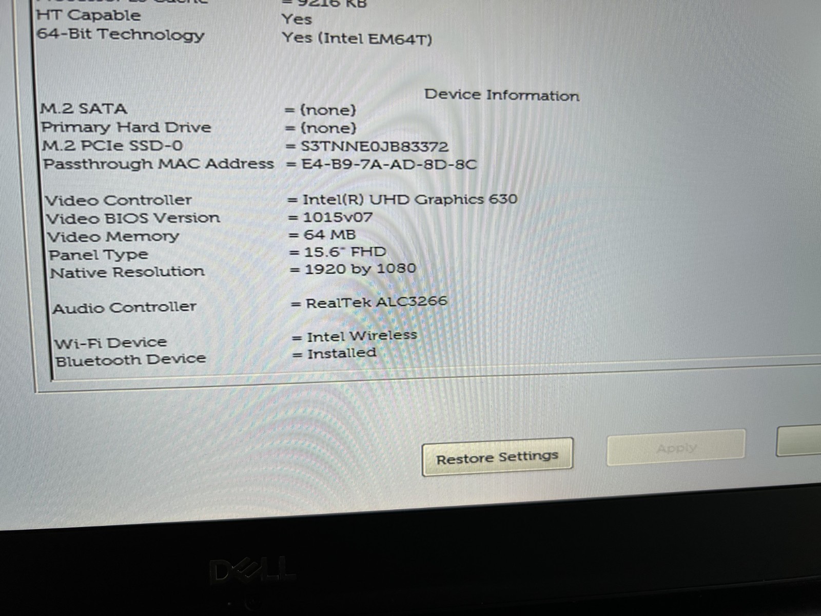 Dell Precision 5530 i7-8850H Quadro P1000 4GB, 32GB RAM 512GB SSD Win11 *Tested*