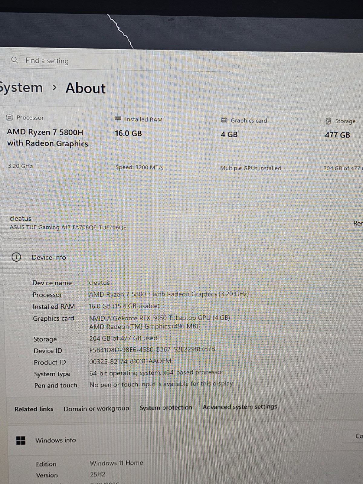 ASUS TUF Gaming A17 17.3″ (512GB, AMD Ryzen 5, 3.00 GHz, 8GB) Laptop – Black…