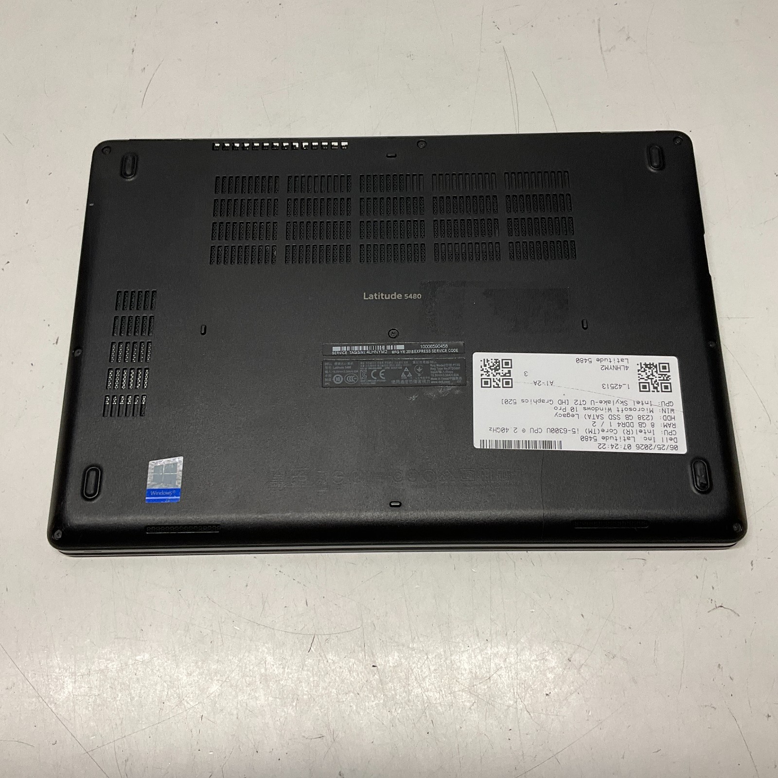 Dell Latitude 5480 14″ Intel Core i5-6300U 2.40GHz 8GB 256GB SSD Windows 10 READ