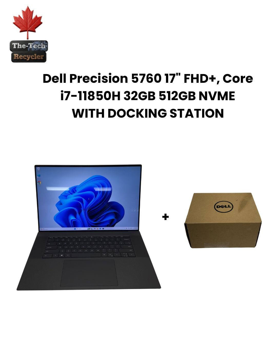 Dell Precision 5760 17″ FHD+, Core i7-11850H 32GB 512GB NVMe, Win 11 | Fair Cond