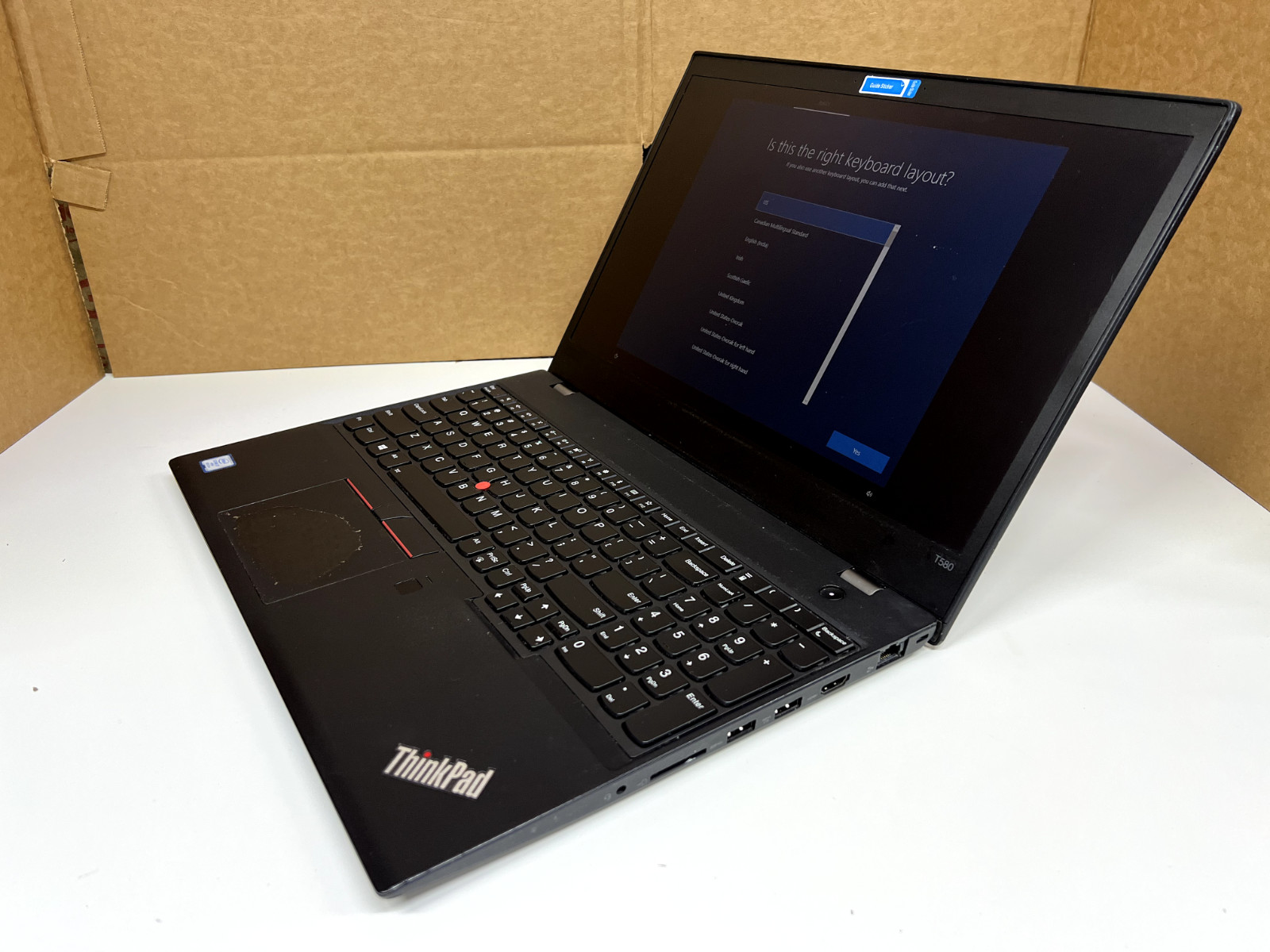 Lenovo ThinkPad Laptop i7-8650U 16GB RAM 476GB SSD Touchscreen Win 10