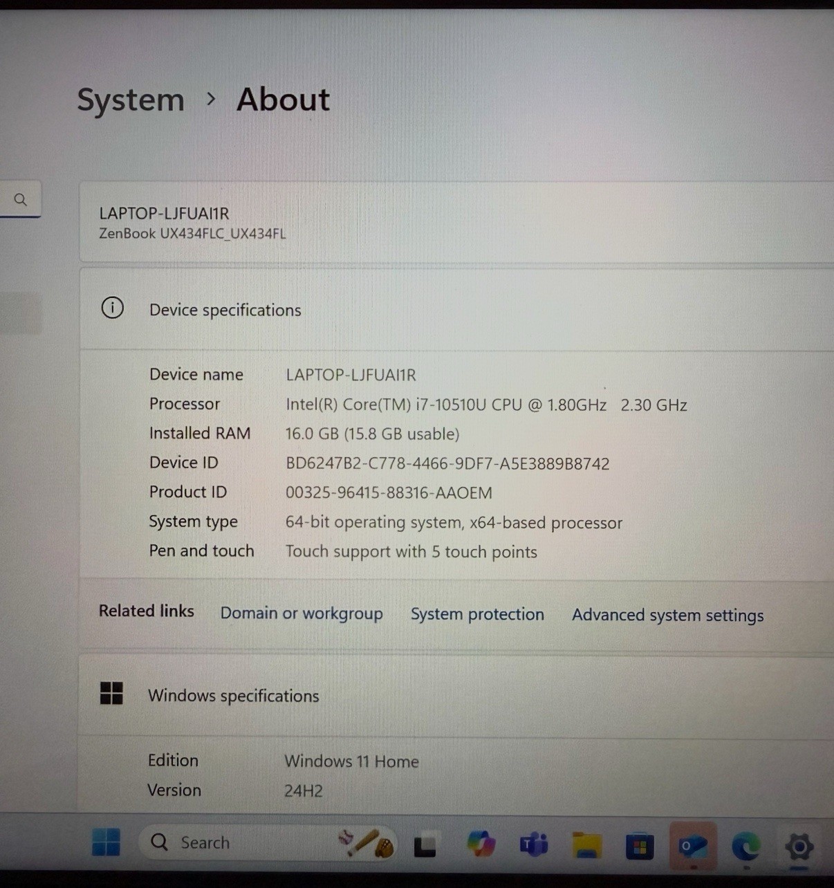 ASUS ZenBook 14 UX434FLCi7-10510U MX250 16GB 1TB M.2 SSDScreen pad (2 Colors)