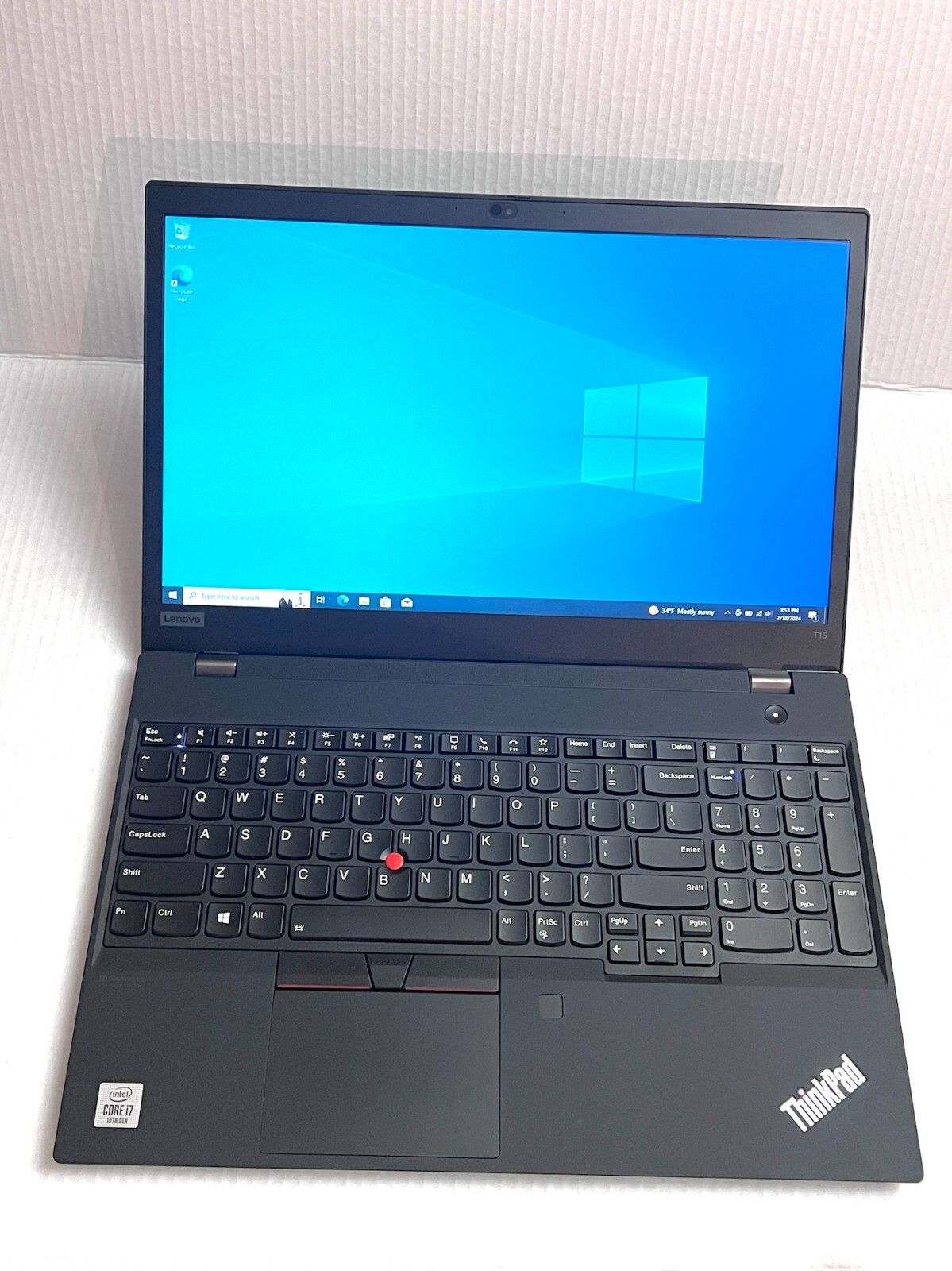 Lenovo T15 20S6-CT01WW Core i7-10510u 16GB 512GB 15.6″ – Warranty July 24