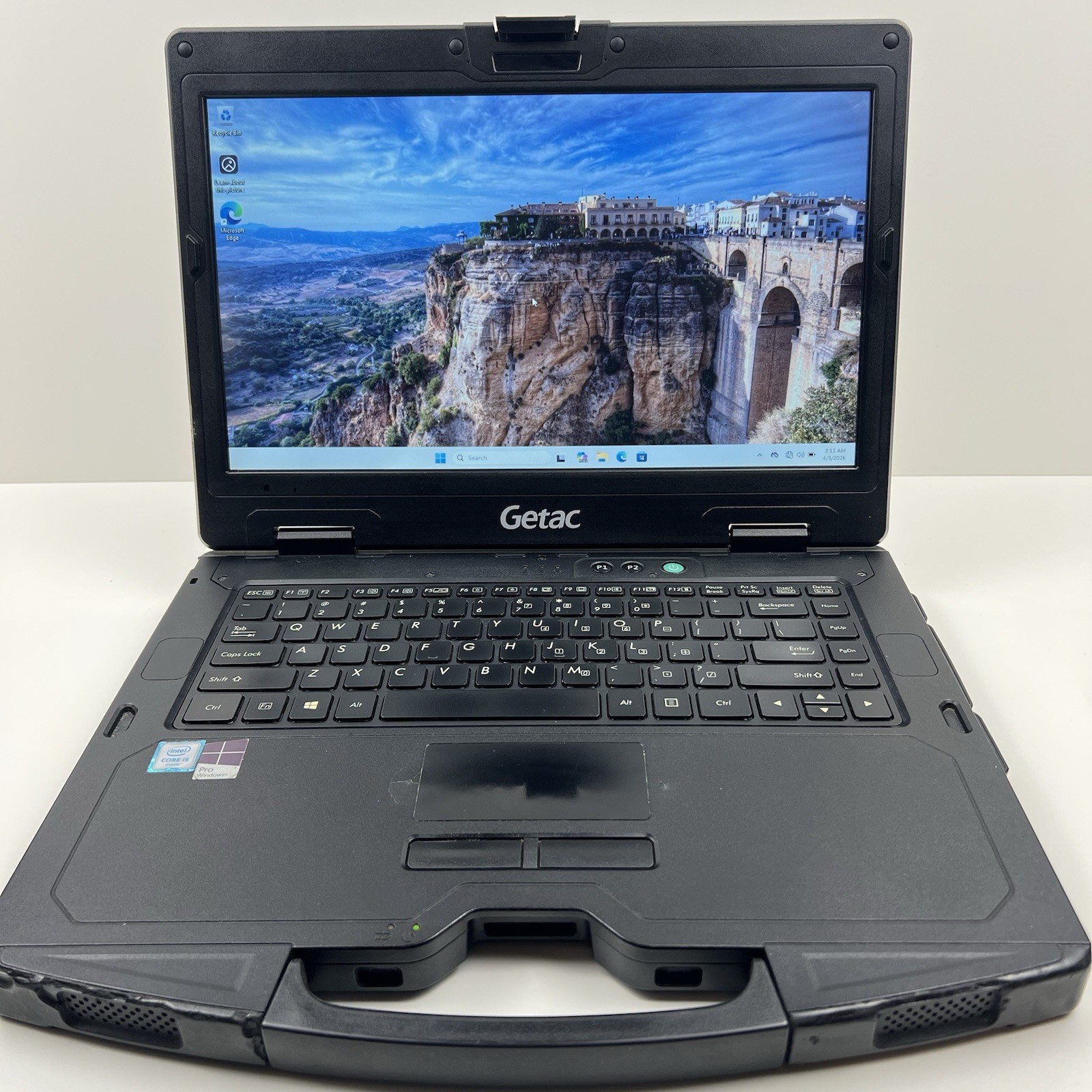 GETAC S410 G3 Rugged Laptop 14″ FHD Touch i5-8265u 8GB 256GB GPS with Charger