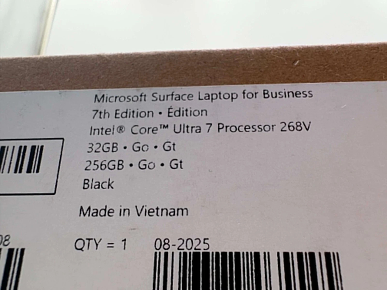 13.8″ Microsoft Surface Business Laptop 7th Ed – Intel Ultra 7 268V, 32GB, 256GB