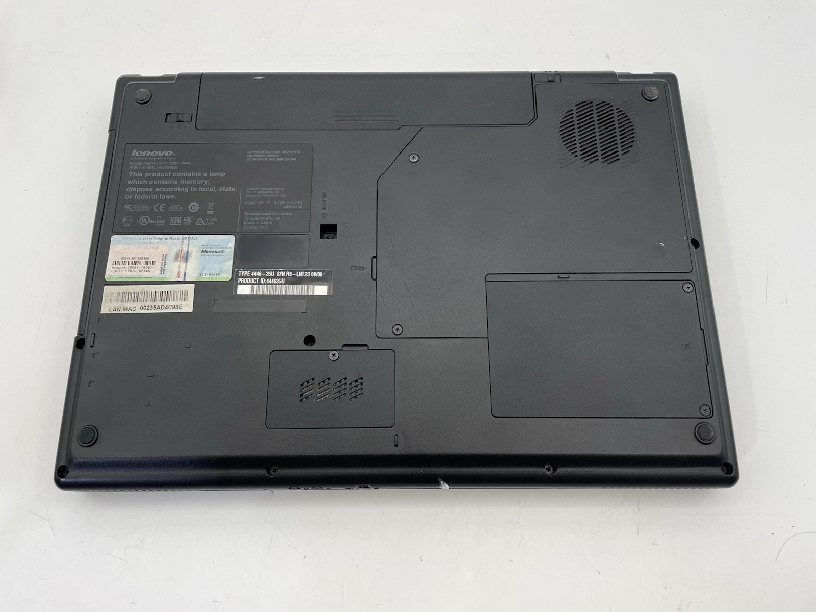 🔥🔥🔥 Vintage Lenovo G530 4446 – 15.4″ – Dual Core T4200 2.0GHz , 160GB HDD