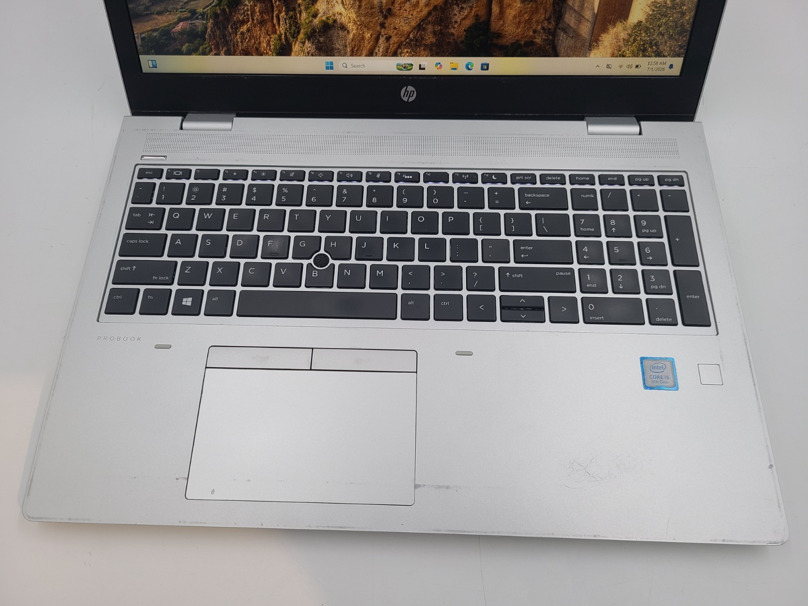 HP ProBook 650 G5 i5-8265U 1.60GHz 8GB Ram 256GB SSD Win 11 Pro READ