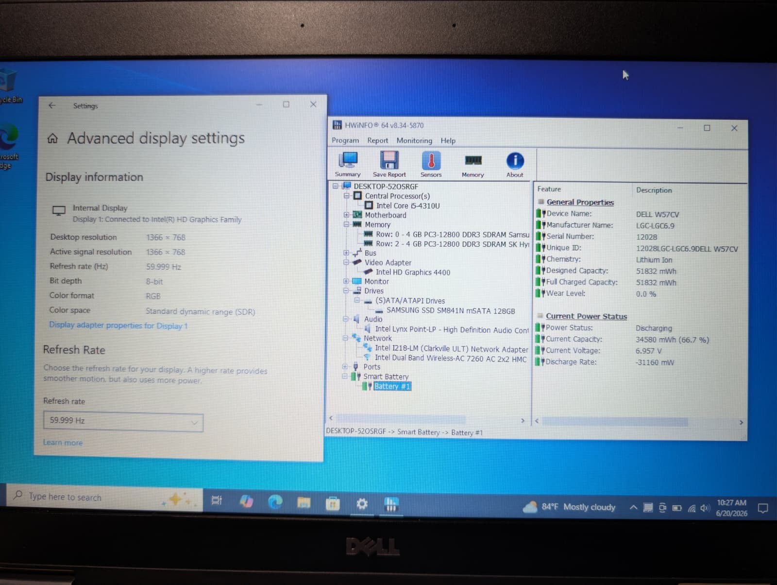 12″ Dell Latitude E7240 Excellent | i5 4th 8GB RAM 128GB SSD | Windows 10 Pro
