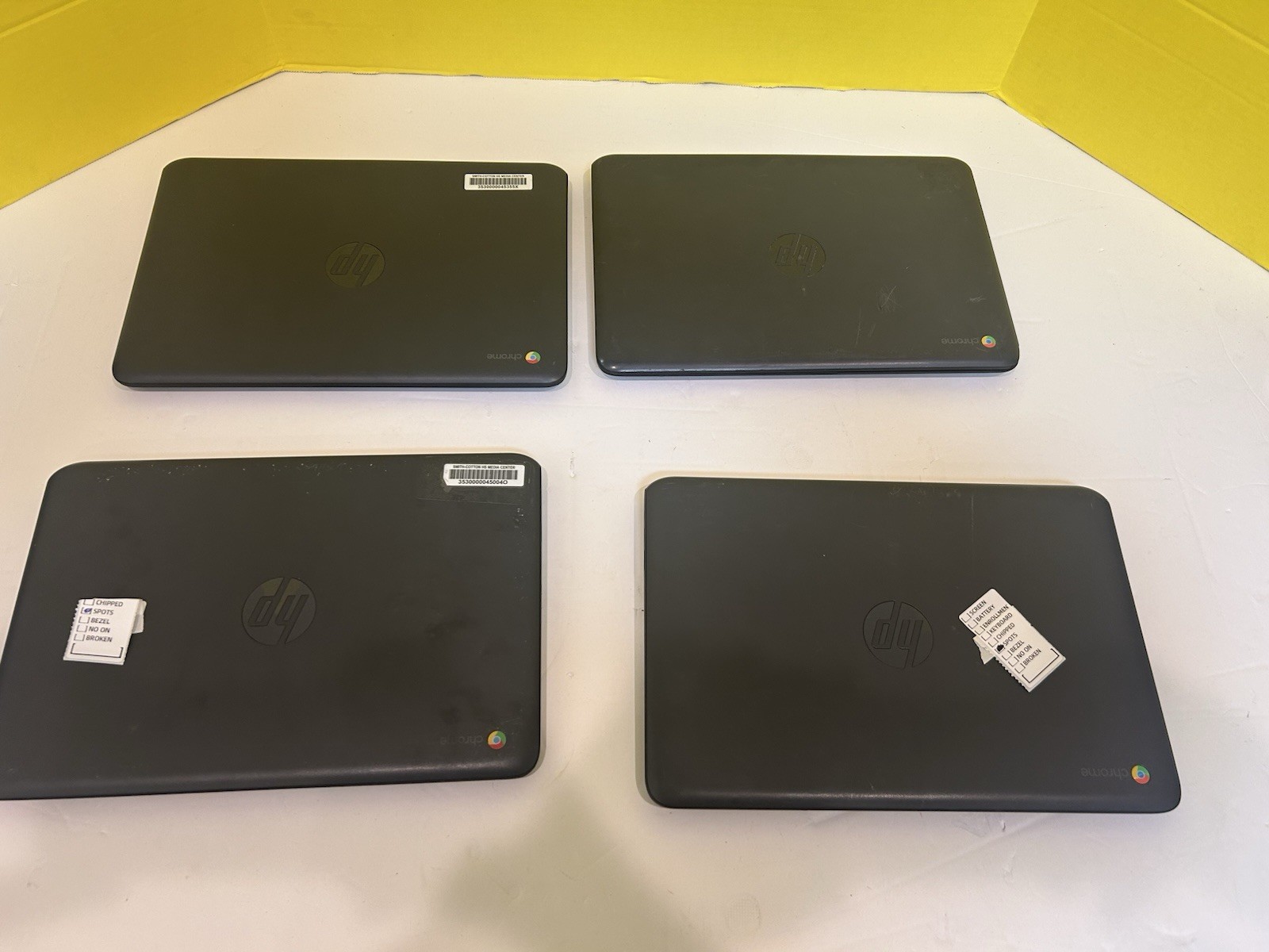 4 HP Chromebook 11 G6 EE Laptops Parts or Repair
