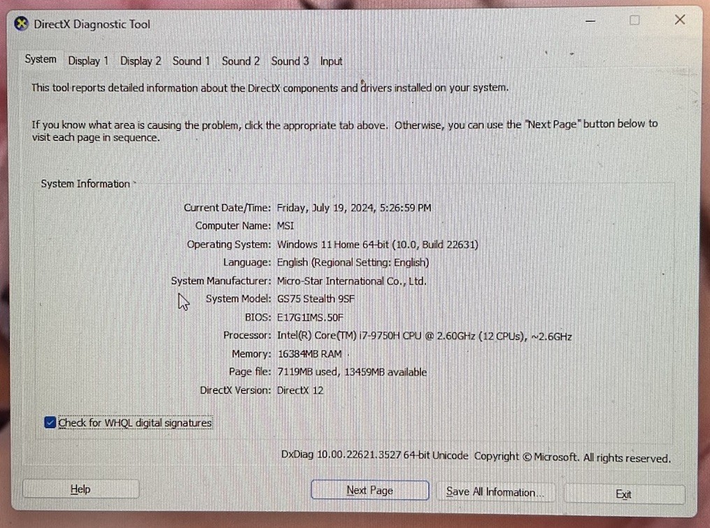 MSI GS75 Stealth 17.3 inch (1 TB, Intel Core i7 9th Gen., 2.60 GHz, 16 GB)…