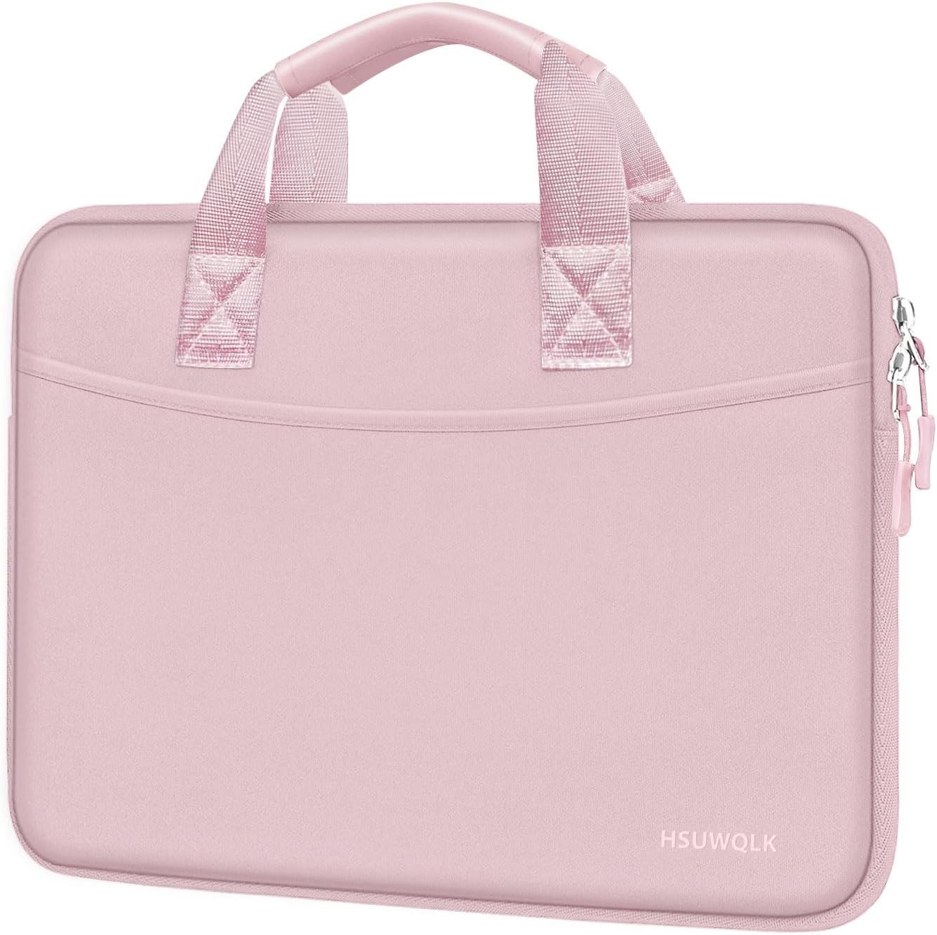 15-15.6 Inch Laptop Sleeve Bag, 16 Inch Case for MacBook Pro, Neoprene, Pink