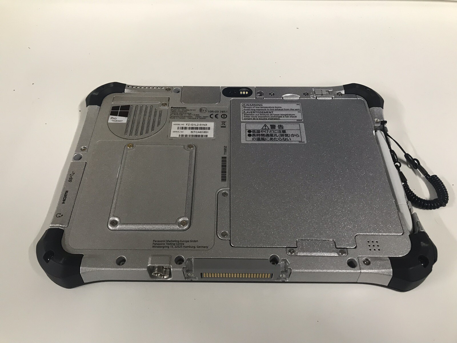 Panasonic Toughpad FZ-G1 MK3,Touch,i5-5300U,2,3GHz,4GB,128GB,LAN,4G,LTE,A-WARE