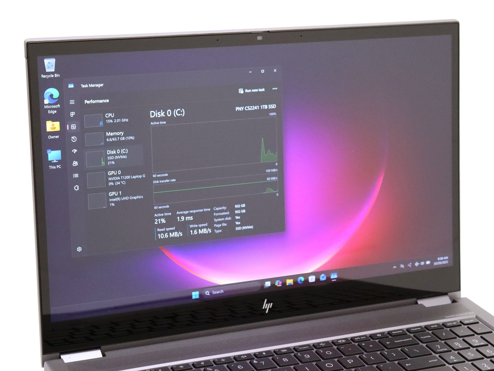 HP ZBook Fury G8 4K UHD 15.6″ Touch i7-11850H 64GB 1TB NVMe NVIDIA T1200 W11P
