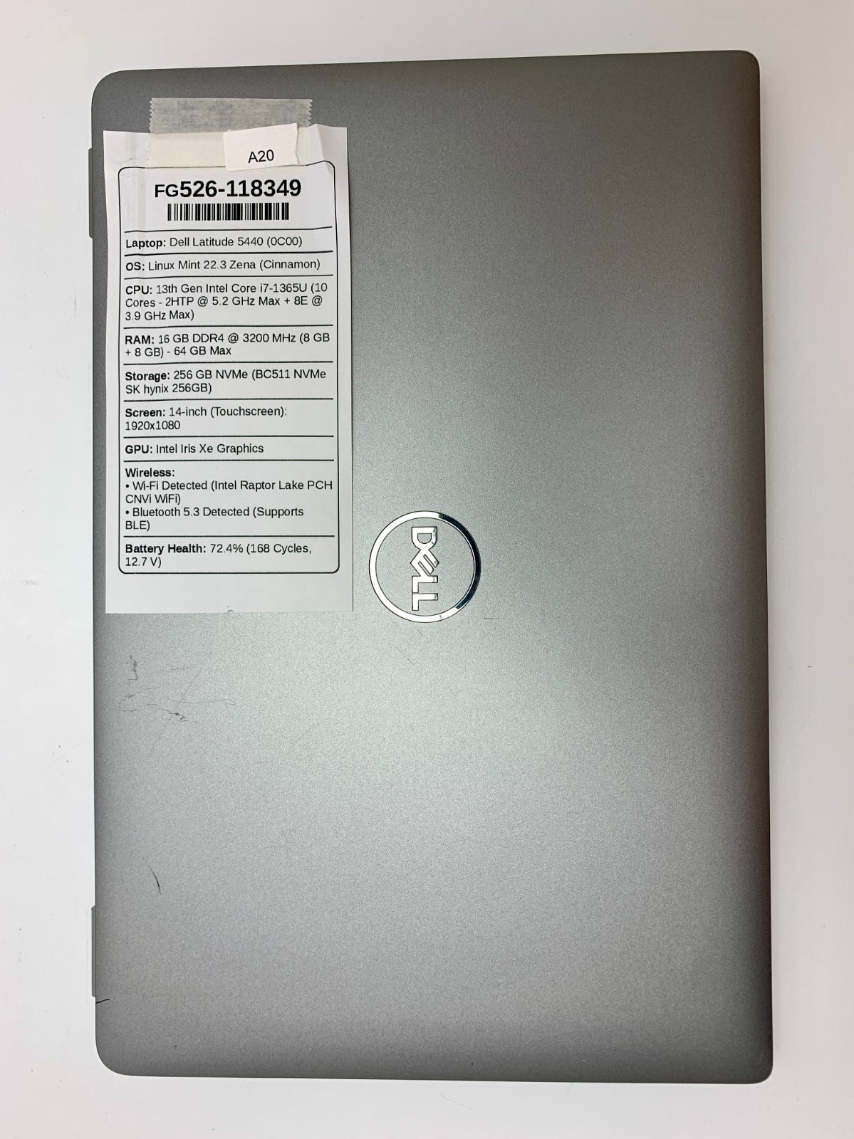 Dell Latitude 5440 | i7-1365U | 16GB RAM | 256GB NVMe | LINUX