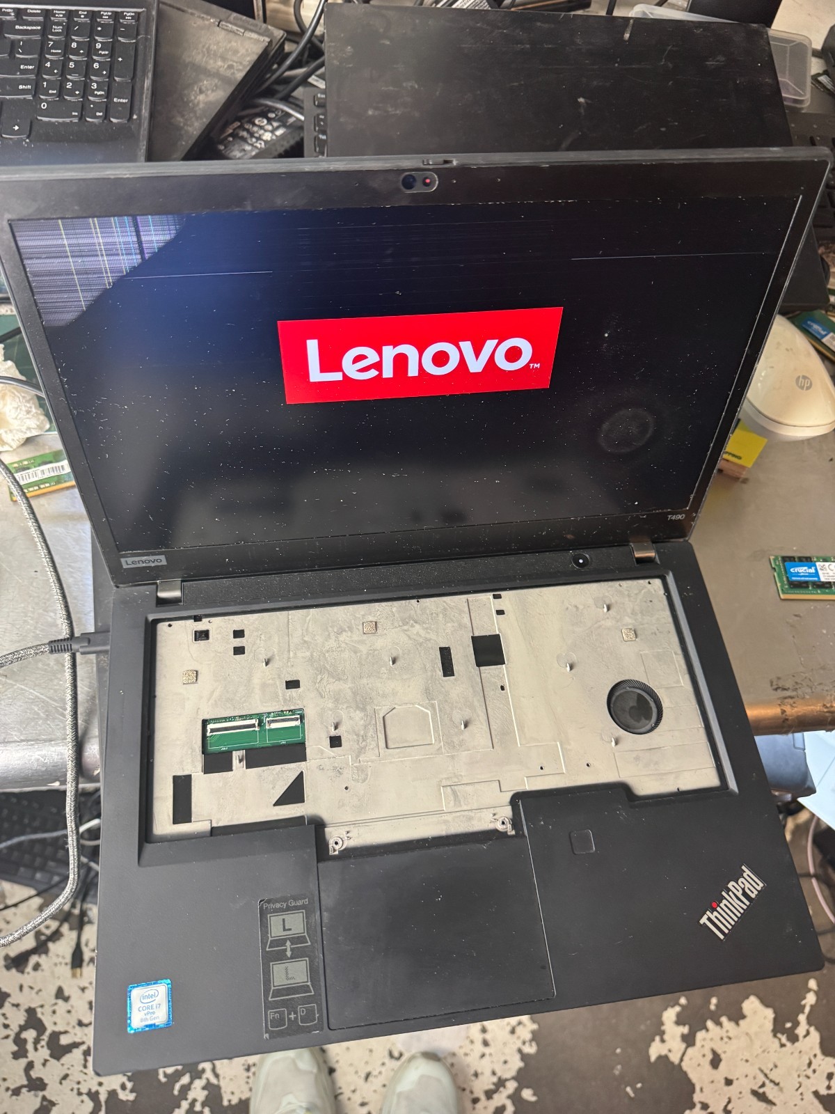 Lenovo ThinkPad T490 Intel Core i7 8th Gen Laptop for Parts/Repair #5491