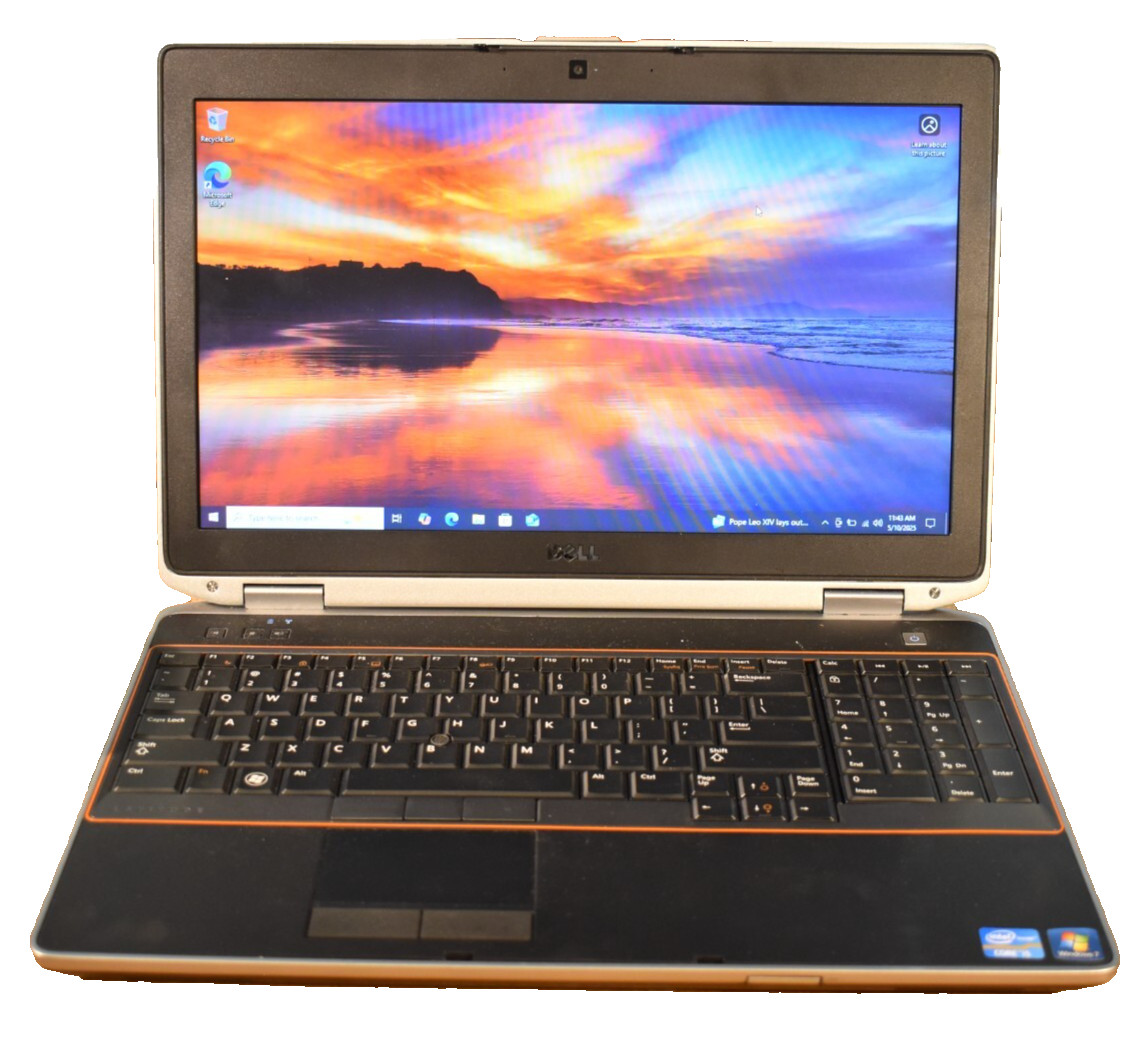 Dell Latitude E6520 Laptop Intel Core i5-2520M 8GB RAM 128GB SSD Windows 10 Pro