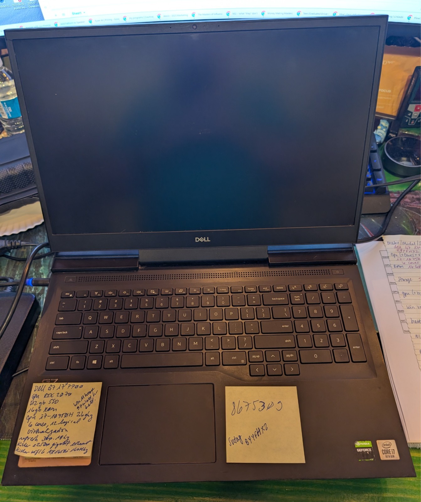 🔥DELL G7 7700 17.3″ i7-10750H 16GB RAM 2.6GHZ 512GB SSD GAMING LAPTOP 🔥