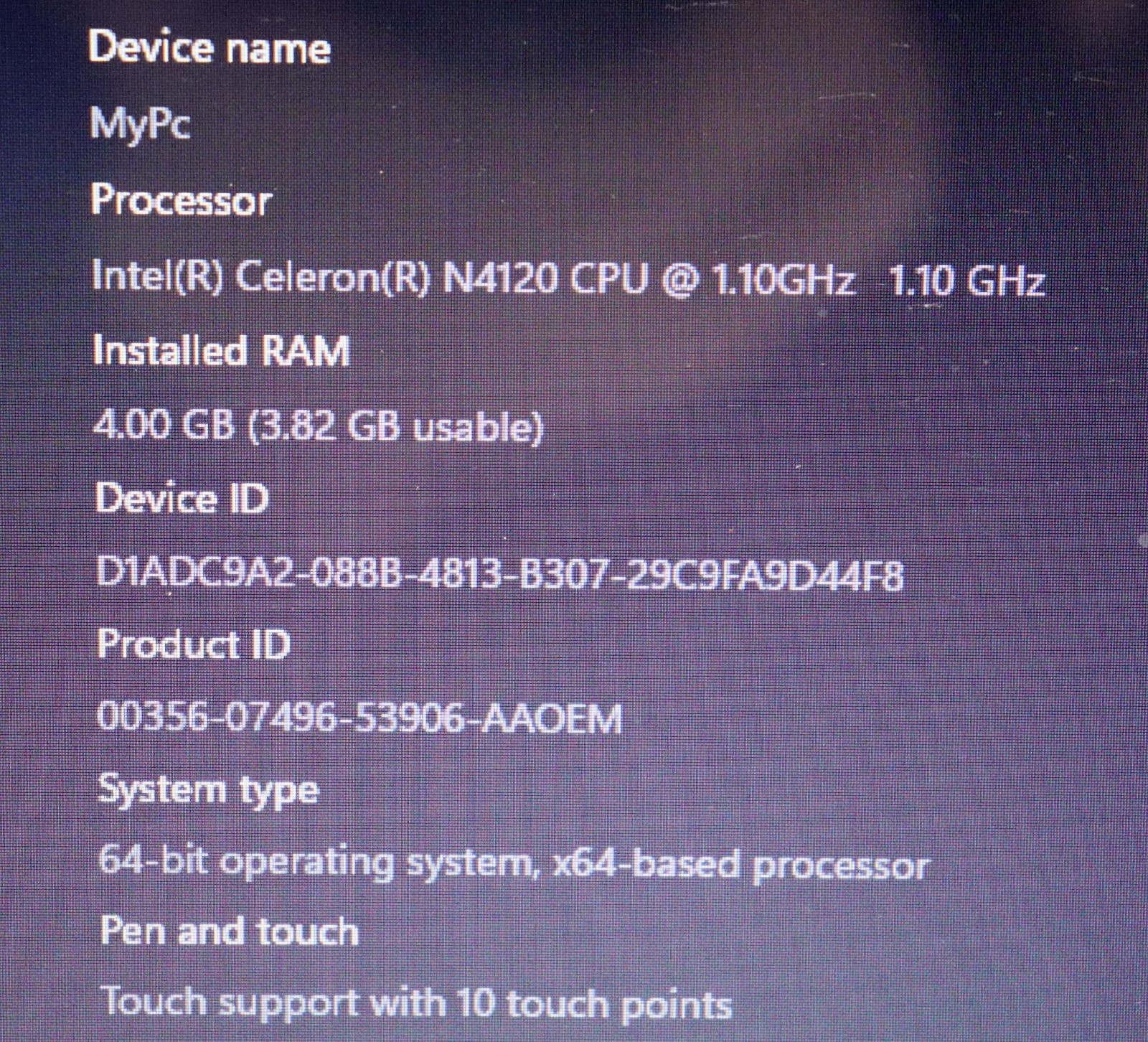 HP 14-dq0802ds 14.1″ Touchscreen Laptop Intel N4120 1.1GHz, 4GB, 64GB, Win11