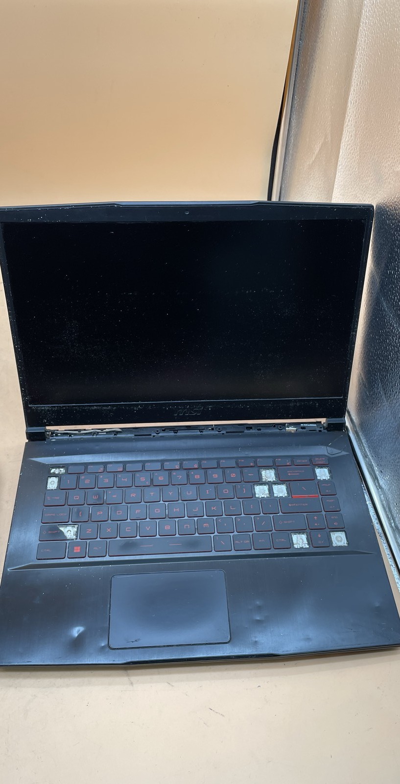 MSI GF63 15.6-inch & HP 15-r227cy 15.6-inch Laptop No HDD for Parts or Repair