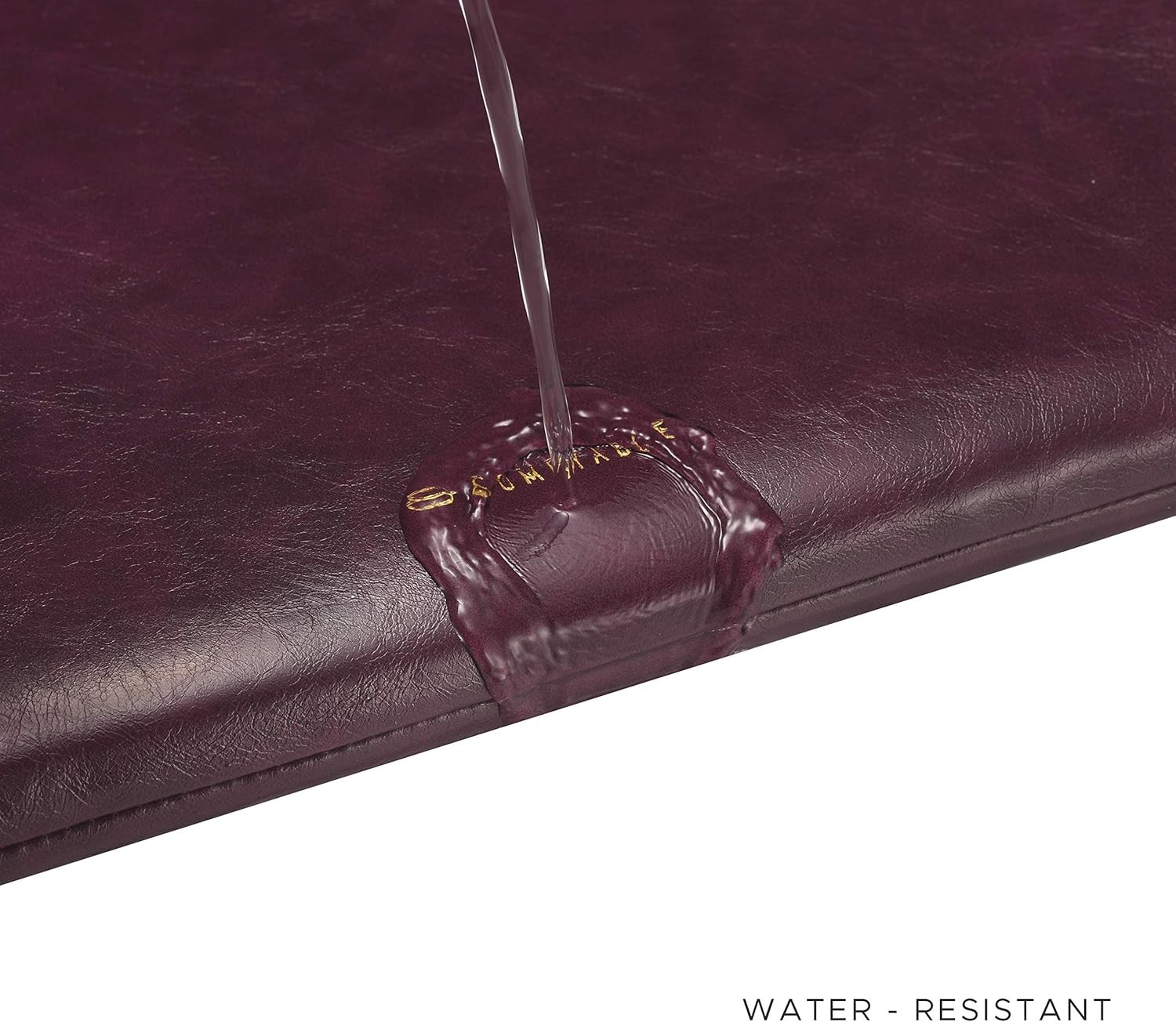 Berry Brown Slim PU Leather Sleeve for 13/14 Inch MacBook Air & Pro Laptops