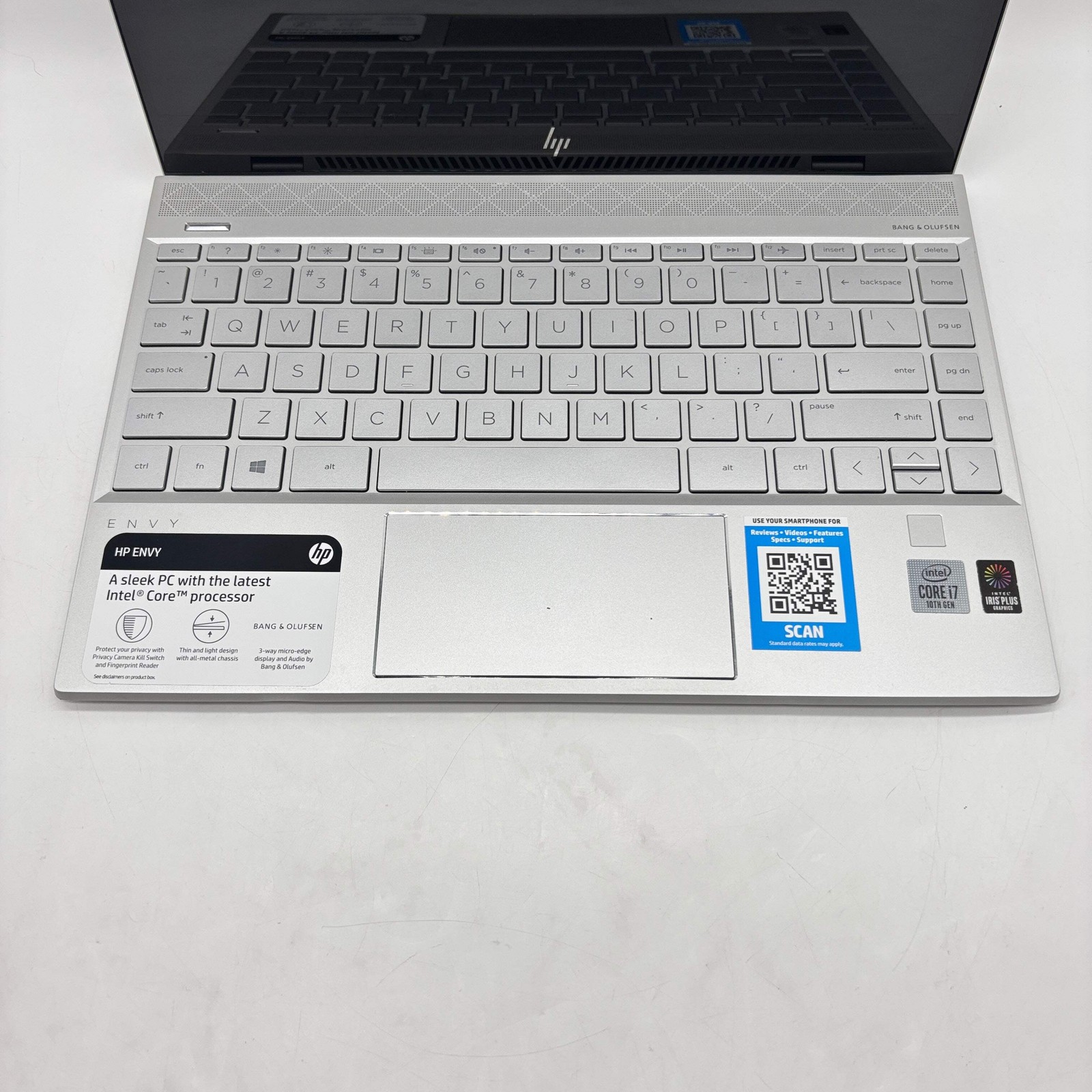 Broken HP Envy 13-AQ1076NR 13″ i7-1065G7 1.3GHz 8GB RAM 512GB SSD Read