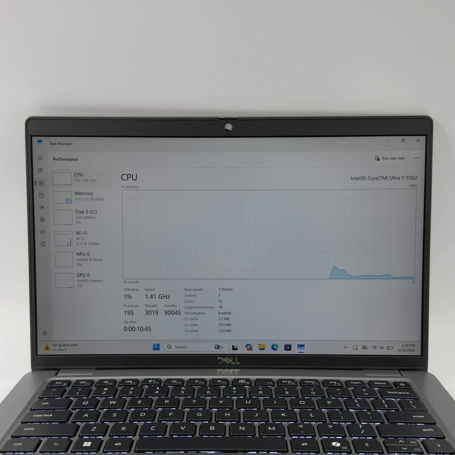 Dell Latitude 5450 14″ Core Ultra 7 155U 1.7GHz 16GB RAM 256GB SSD