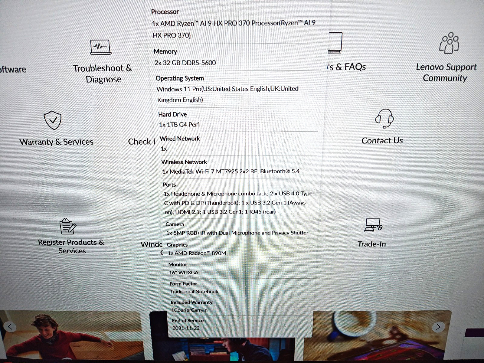 Lenovo ThinkPad P16s Gen 4 — Ryzen AI 9 HX Pro 370 64GB RAM 1TB SSD WTY 2027