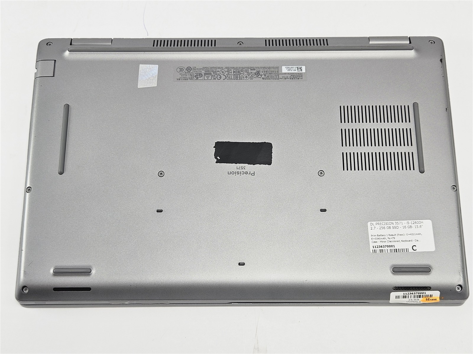Dell 15.6″ Precision 3571 Intel Core i5-12600H 16GB 256GB SSD No OS
