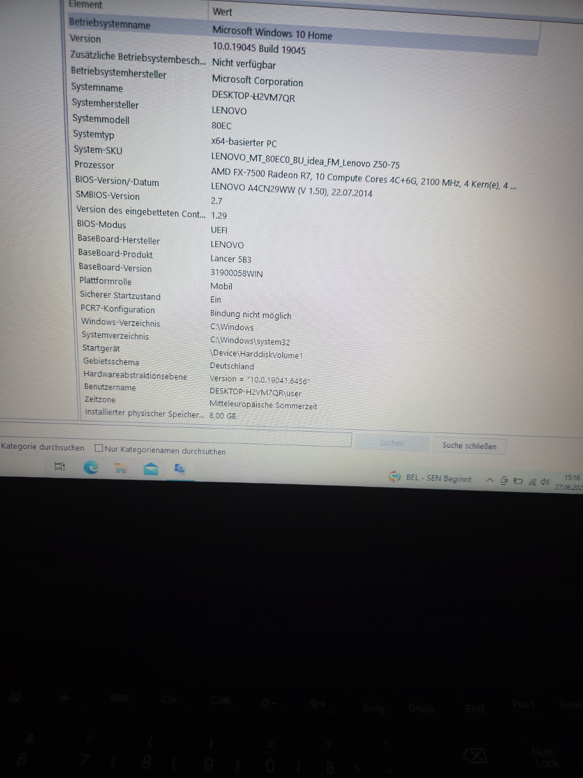 Lenovo IdeaPad Z50-75 15.6″ Laptop AMD FX-7500 8GB RAM SSD Radeon R5 M230…
