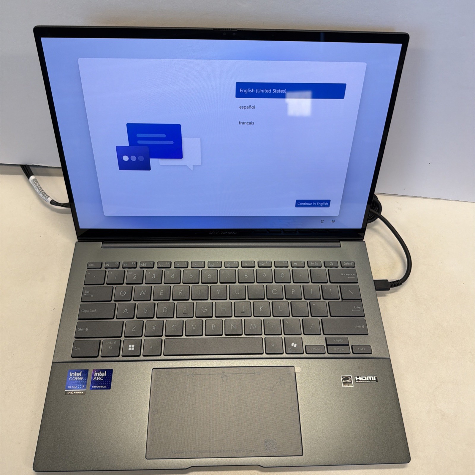 ASUS Zenbook 14″ WUXGA OLED Touch Laptop Intel Core Ultra 7 255H 16GB RAM 512GB