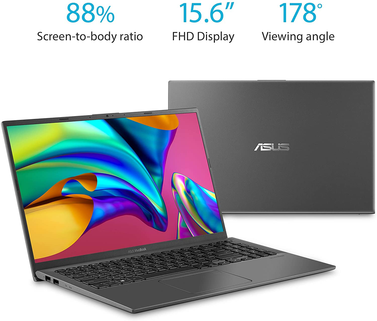 Vivobook 15 Thin and Light Laptop, 15.6” FHD Display, Intel I3-1005G1 CPU, 8GB R