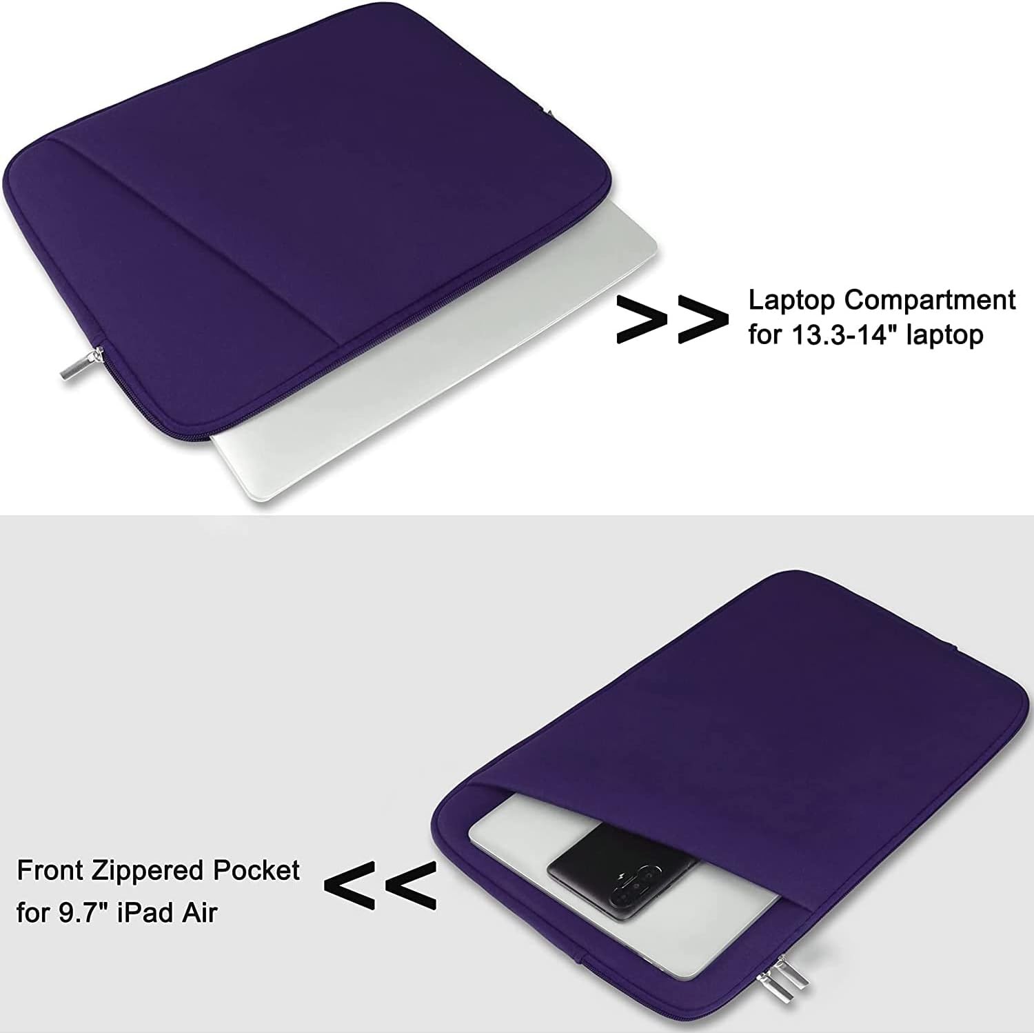 Laptop Sleeve 14 inch, Durable Shockproof Protective Case Cover for 14″ MacBook