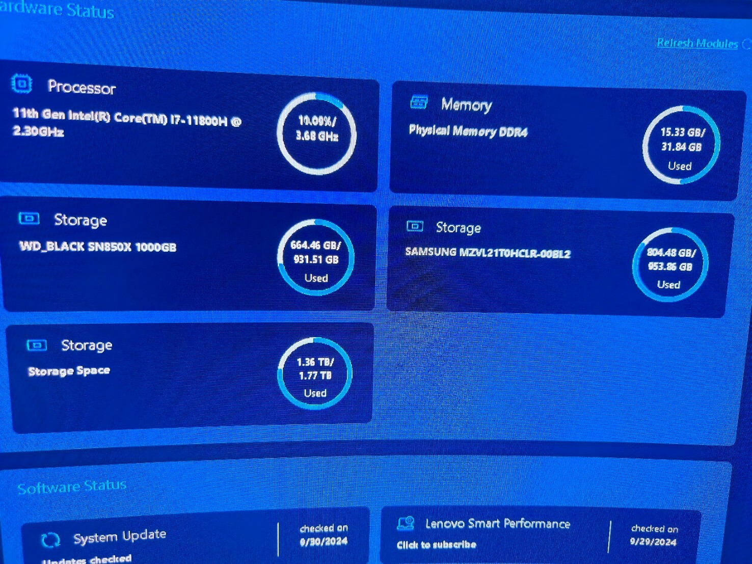 Lenovo Legion 7i 16ITHG6, Intel i7-11800H 2.3 GHz, RTX 3070, 32 GB, 2TB, 165Hz