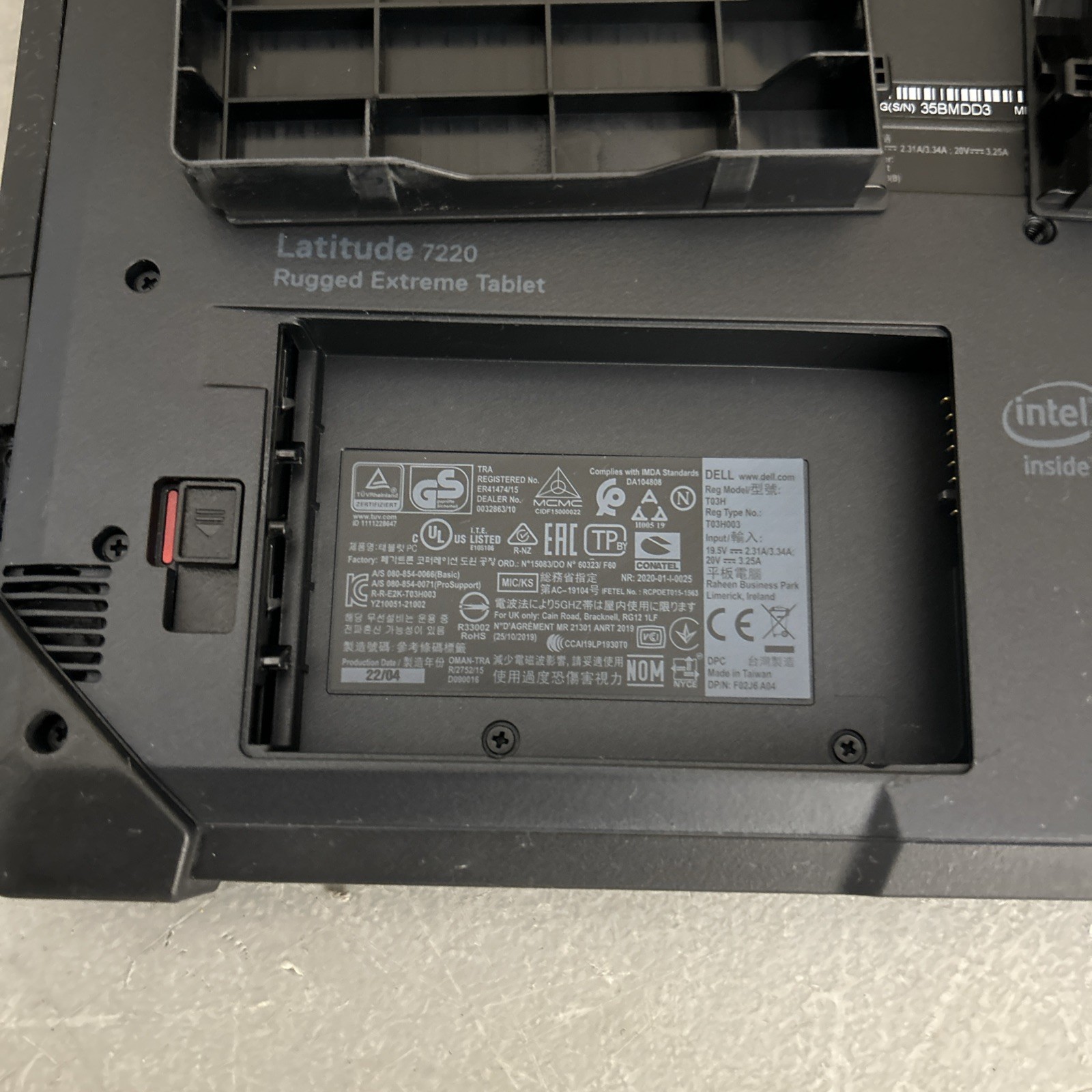 DELL Latitude 7220 Rugged Extreme Tablet Window 11