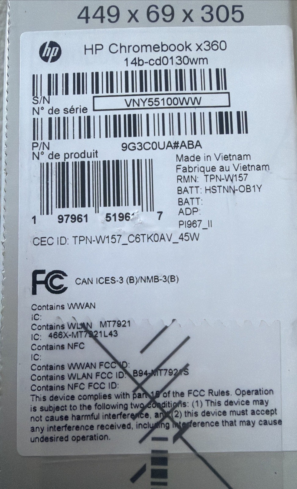 HP 14b-cd0130wm 14″ FHD Touchscreen Celeron N100 1GHz Intel UHD Graphics 4GB RAM