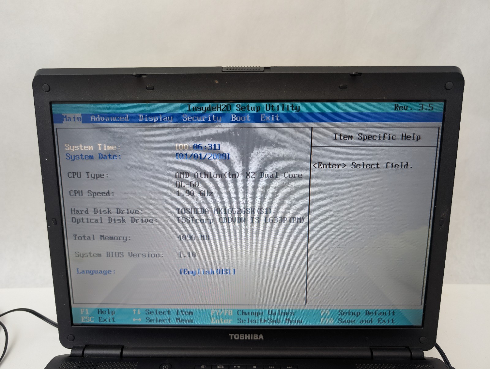 Toshiba Satellite L305D-S5874 4GB RAM 160GB HDD AMD Athlon X2 64 WIN10