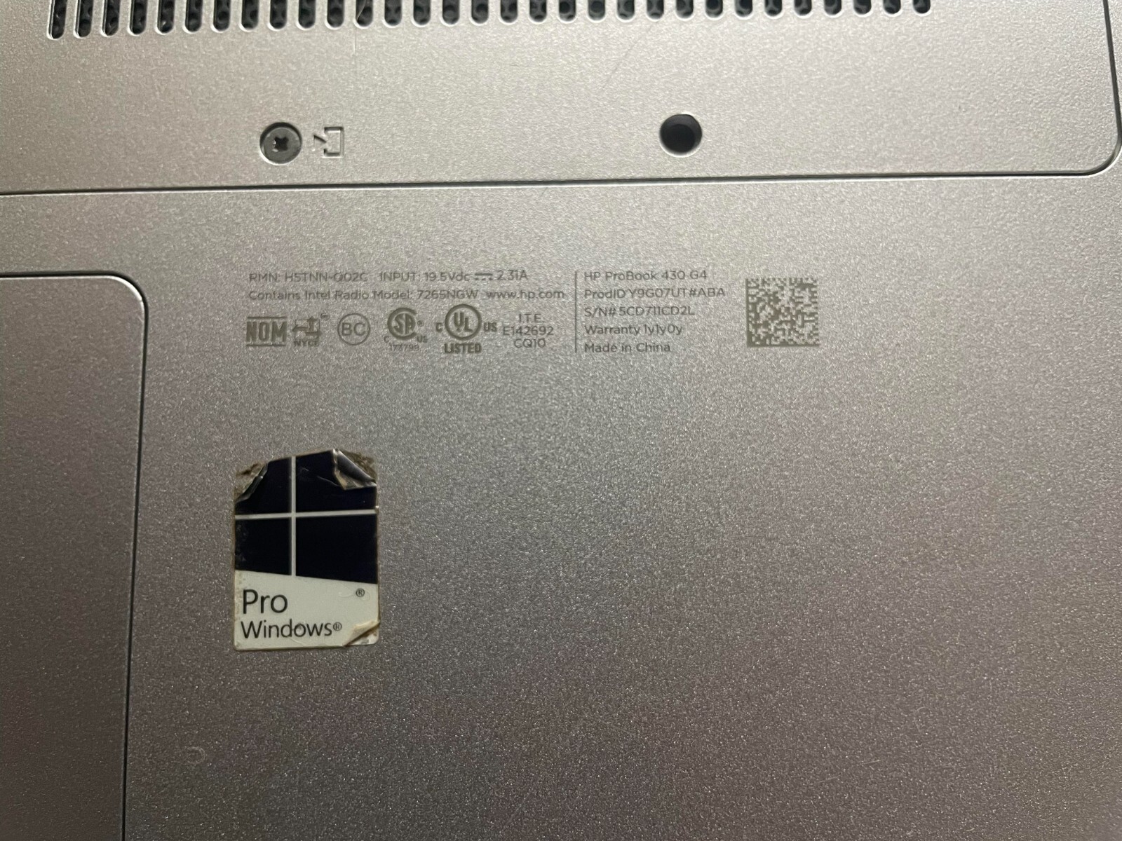 HP Probook 430 g4