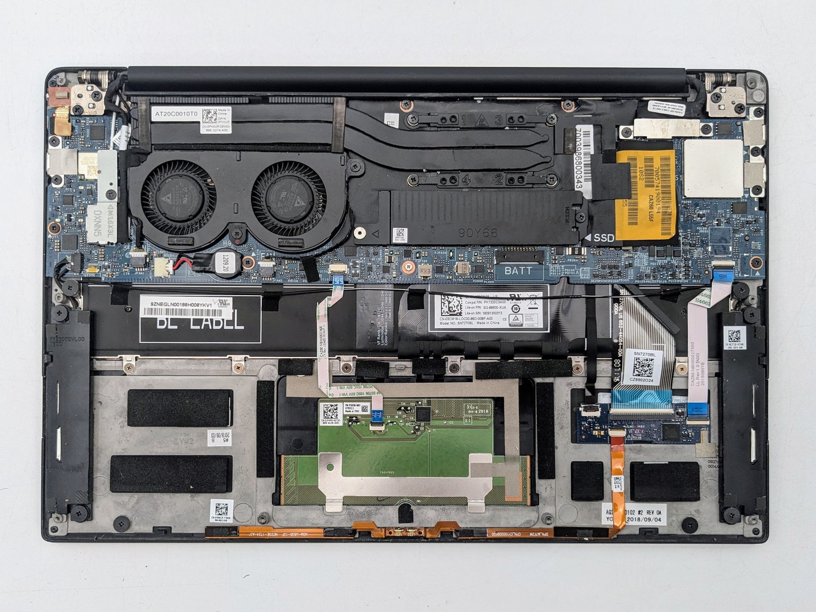 Dell XPS 13 9370 13″ UHD 4K Touch I7-8550U 8GB Backlit FP Reader Palmrest *READ*