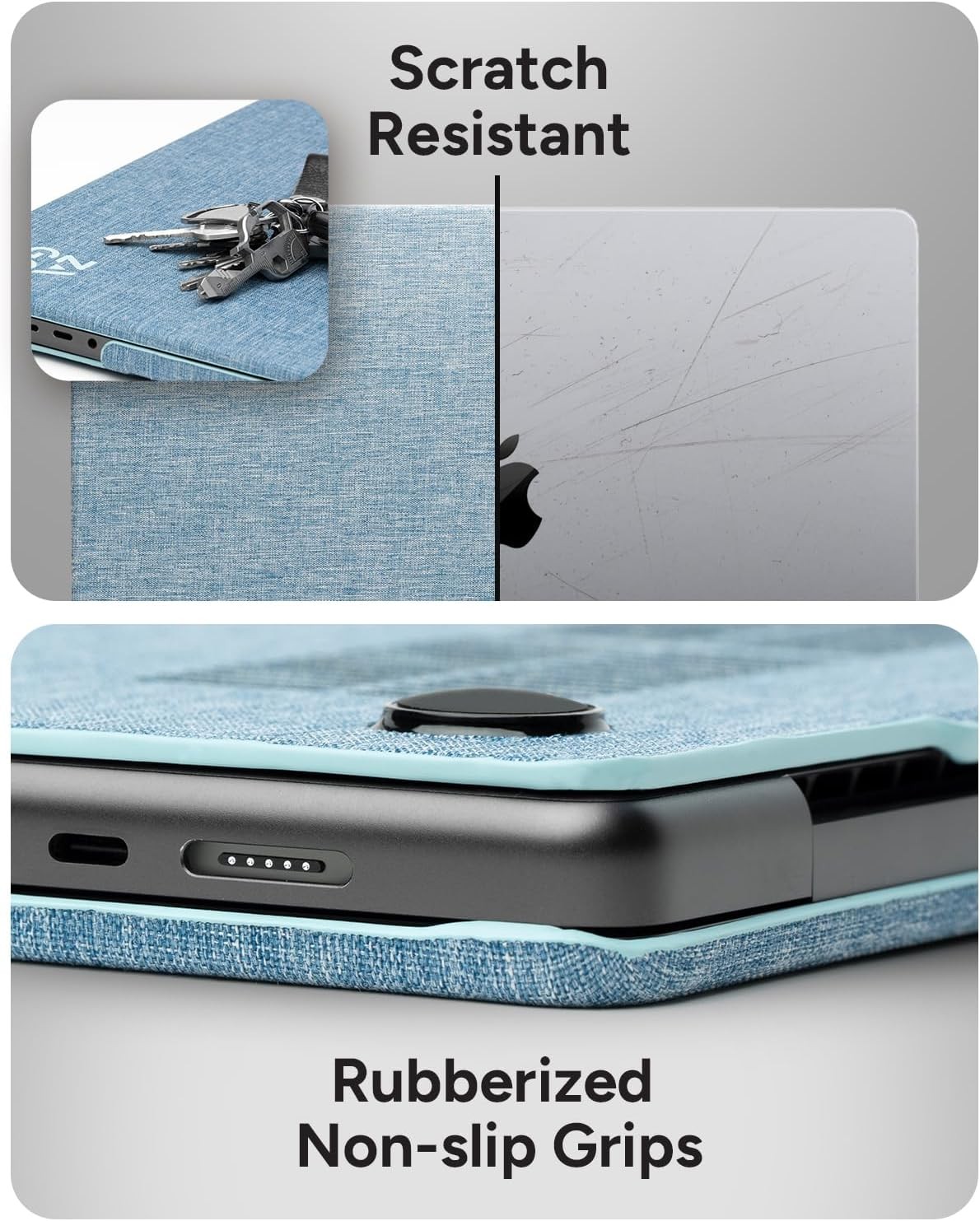 ZAGG MacBook Pro 16-inch M5/M4/M3/M2/M1 Case – Fabric Finish, Durable, Navy Blue