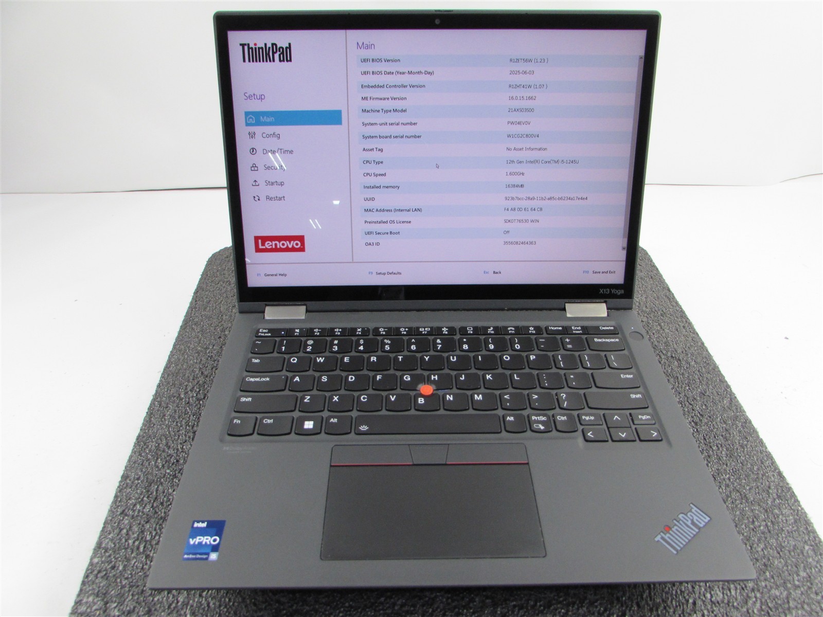 LENOVO THINKPAD X13 YOGA (Gen 3) 13.3″ 2-in-1 I5-1245U 256GB SSD 16GB RAM WIN 11