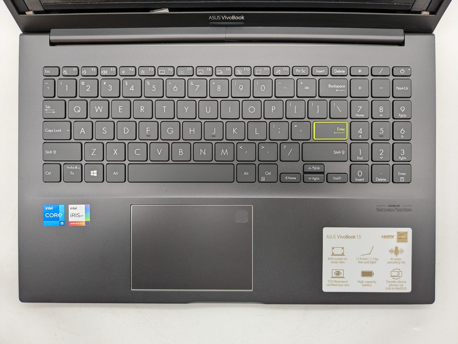 ASUS Vivobook 15 K513E 15″ I5-1135G7 Webcam Motherboard Palmrest *READ*
