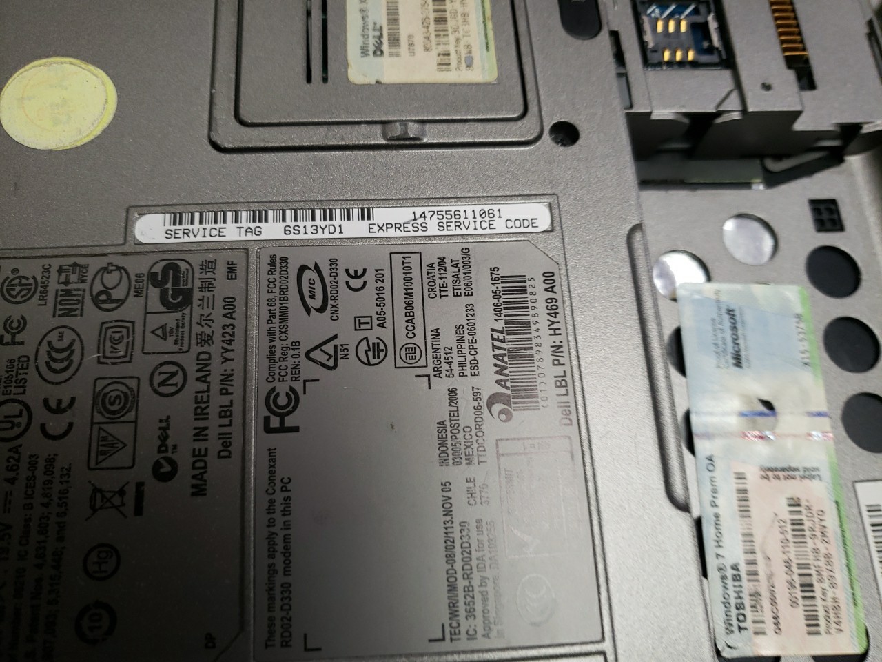 Dell ATG630 Laptop 2 CORE 2.0ghz 4gb NO POWER CORD RERAD AD FREE SHIP