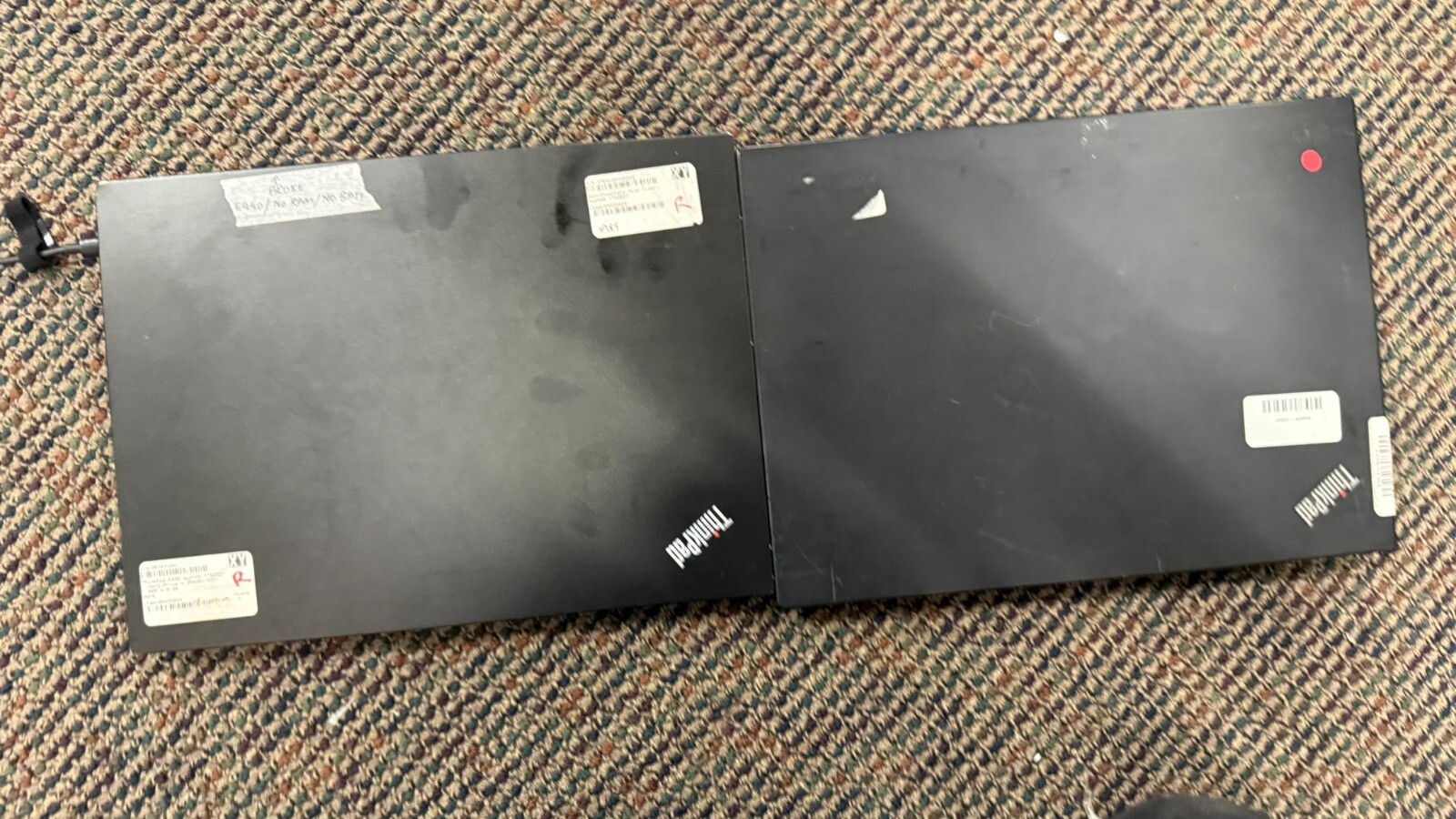 Lot of 2 Mixed Lenovo thinkpad E480 & E490 8GB RAM 256GB SSD NO OS Not turnin on