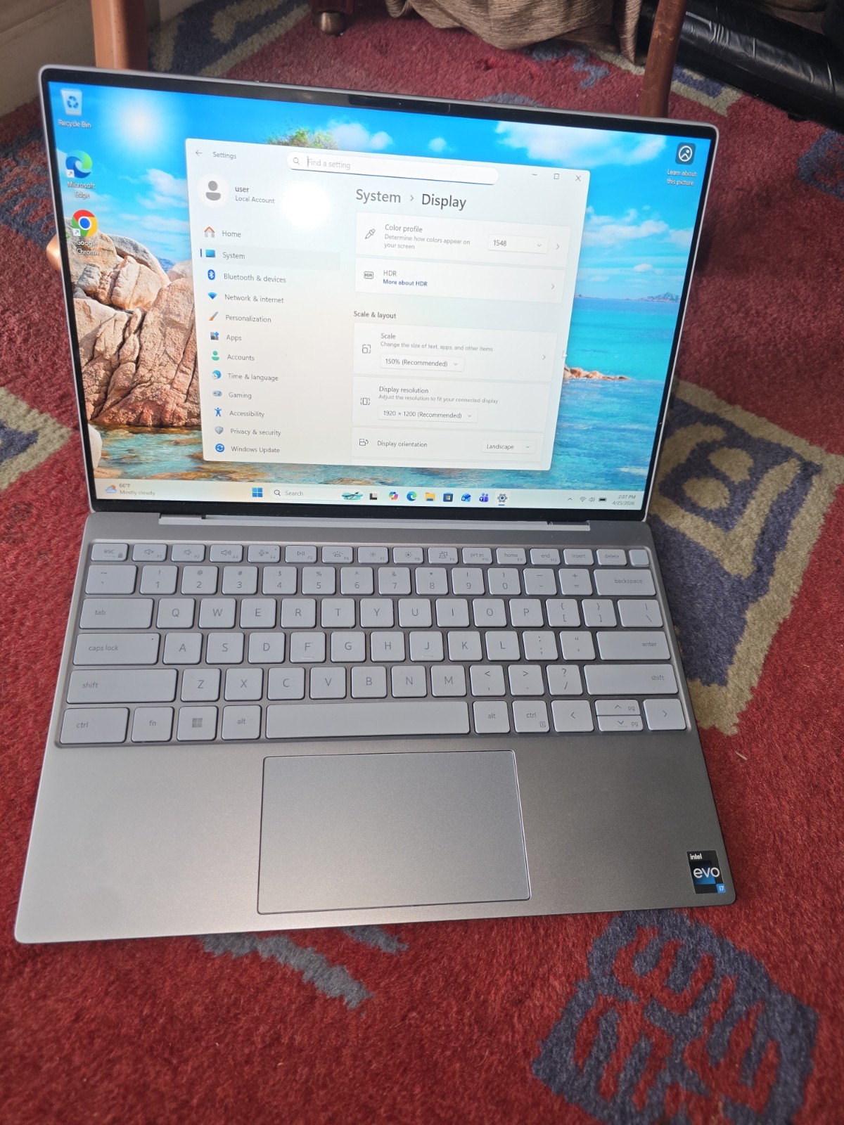 Dell XPS 13 9315 – i7-1250U – 16GB RAM – 512GB SSD WIN11PRO RARE BLUISH-SILVER
