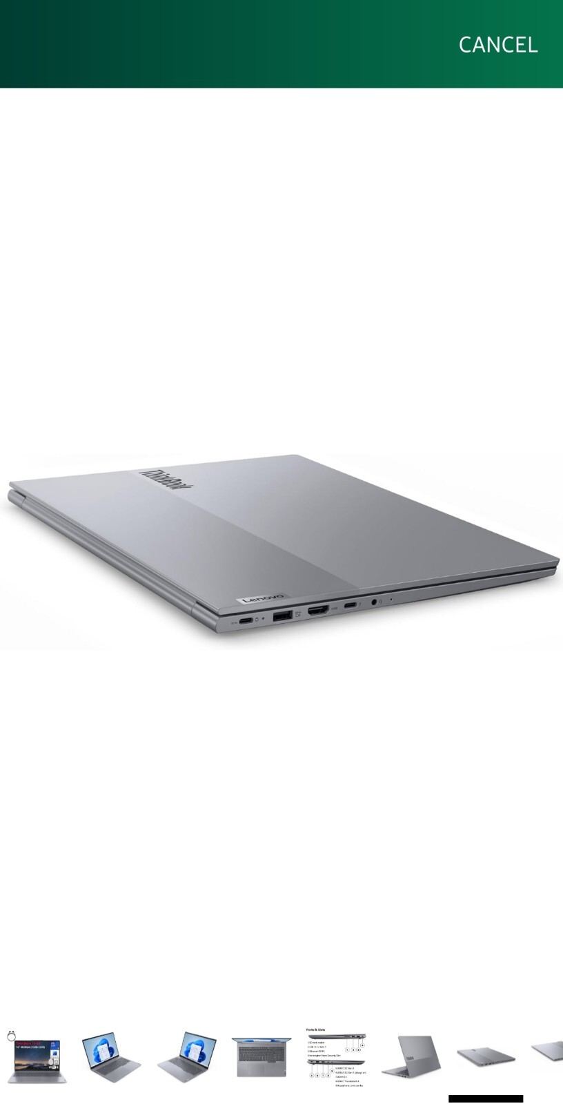 Lenovo ThinkBook 16 G6 16″ FHD+ Laptop Computer, 13th Gen Intel 14-Core i7-13700