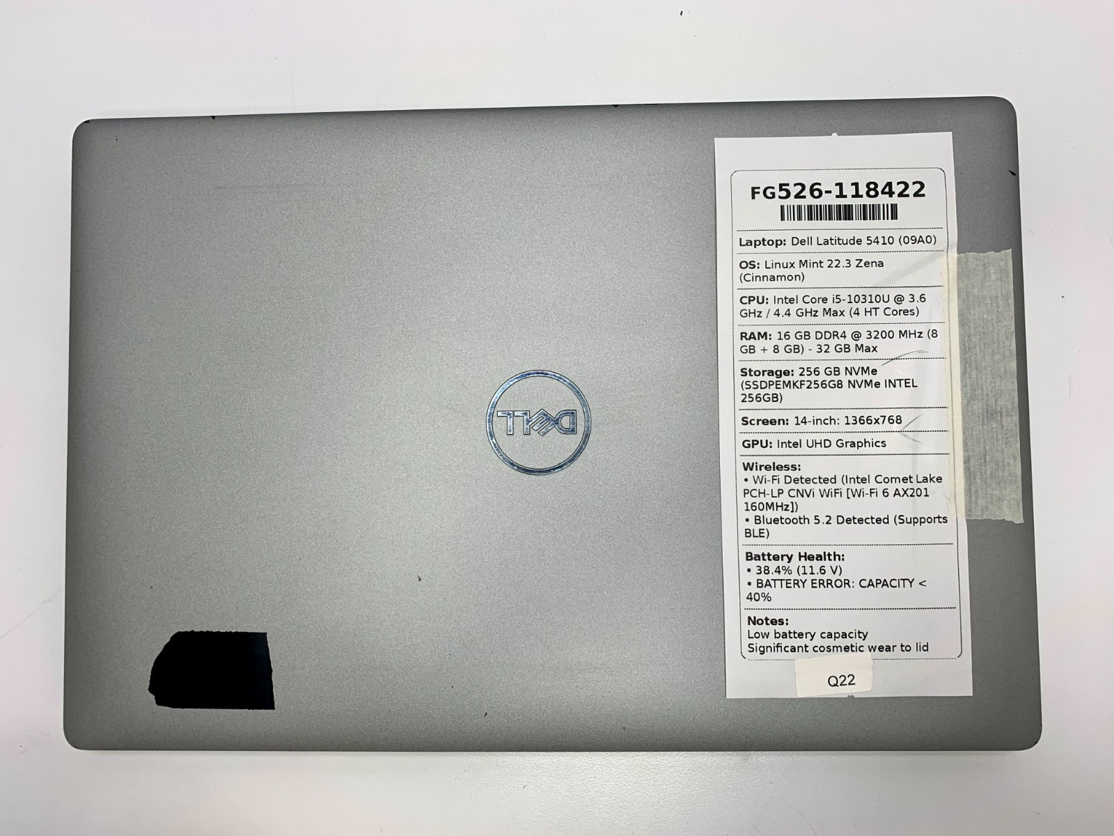 Dell Latitude 5410 | i5-10310U | 16GB RAM | 256GB NVMe | LINUX